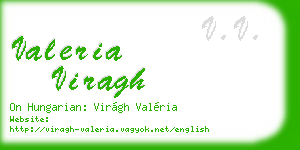 valeria viragh business card